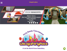 Tablet Screenshot of chicagopartyplace.com
